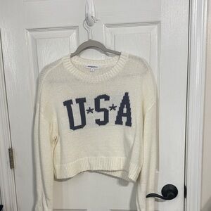 Grayson Threads Cream USA Sweater